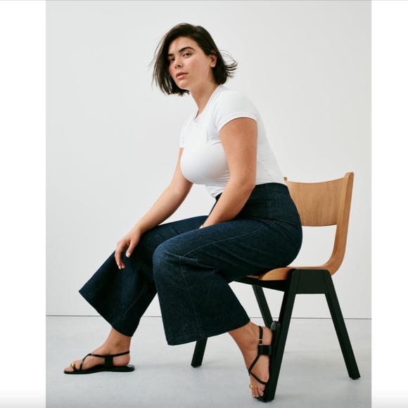 SPANX SPANXshape Original EveryWear Zero Waistband Cropped Wide Leg Jeans 1X - Picture 7 of 9